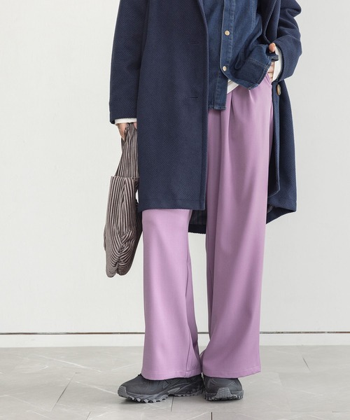 n'OrLABEL（ノアールレーベル）の「【機能素材】『カラースラックスパンツ』（スラックス・レディース・ブラック/チャコール/ネイビー・3L/L～LL/S～Ｍ）」の12枚目の写真