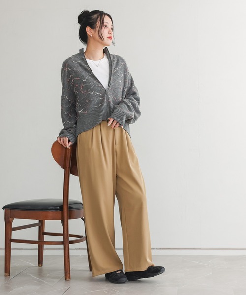 n'OrLABEL（ノアールレーベル）の「【機能素材】『カラースラックスパンツ』（スラックス・レディース・ブラック/チャコール/ネイビー・3L/L～LL/S～Ｍ）」の9枚目の写真