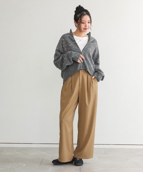 n'OrLABEL（ノアールレーベル）の「【機能素材】『カラースラックスパンツ』（スラックス・レディース・ブラック/チャコール/ネイビー・3L/L～LL/S～Ｍ）」の8枚目の写真