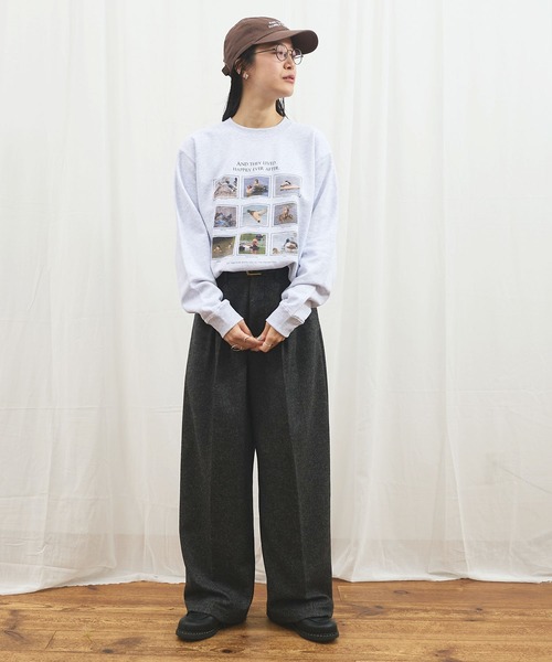 fig Ｌondon（フィグロンドン）の「The duck chronicles sweat（スウェット・レディース・アッシュグレー・LARGE/MEDIUM）」の11枚目の写真