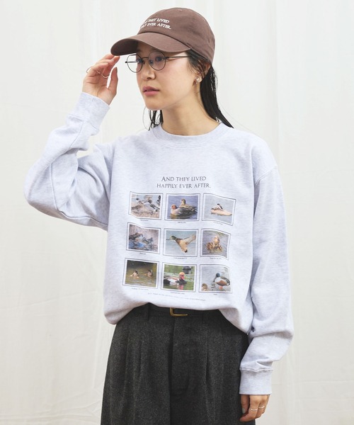fig Ｌondon（フィグロンドン）の「The duck chronicles sweat（スウェット・レディース・アッシュグレー・LARGE/MEDIUM）」の8枚目の写真