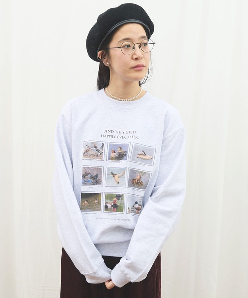 fig Ｌondon（フィグロンドン）の「The duck chronicles sweat（スウェット・レディース・アッシュグレー・LARGE/MEDIUM）」の13枚目の写真
