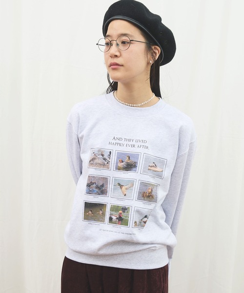 fig Ｌondon（フィグロンドン）の「The duck chronicles sweat（スウェット・レディース・アッシュグレー・LARGE/MEDIUM）」の16枚目の写真