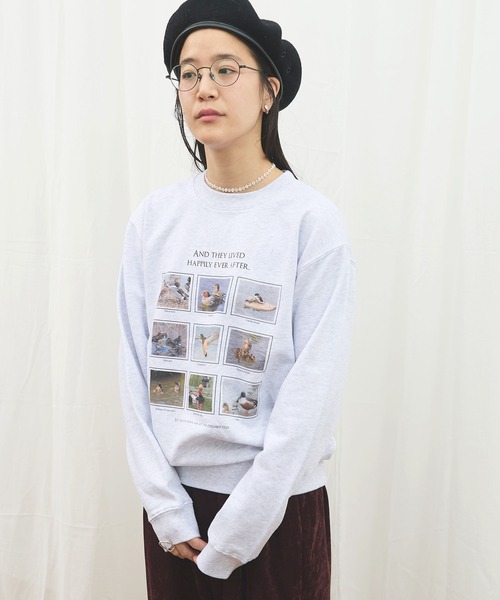 fig Ｌondon（フィグロンドン）の「The duck chronicles sweat（スウェット・レディース・アッシュグレー・LARGE/MEDIUM）」の15枚目の写真