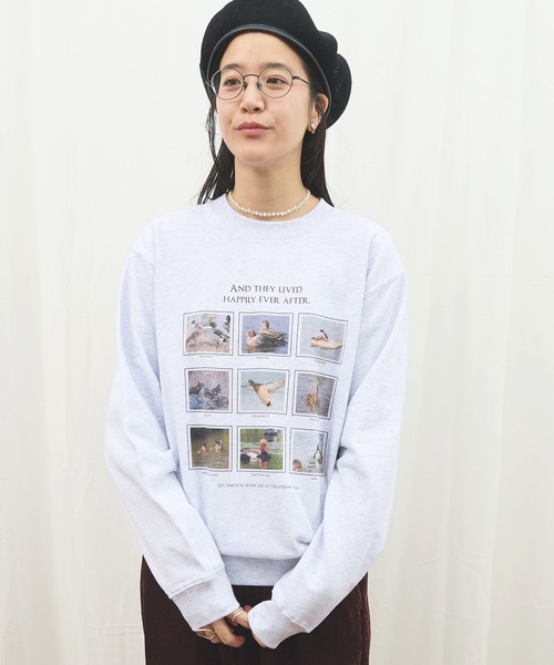 fig Ｌondon（フィグロンドン）の「The duck chronicles sweat（スウェット・レディース・アッシュグレー・LARGE/MEDIUM）」の18枚目の写真