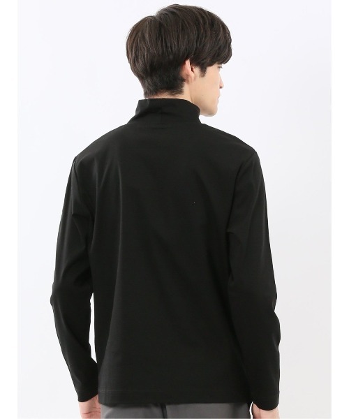 TAKA-Q(タカキュー)の「Tシャツ メンズ 長袖 ストレッチ 綿 コットン 無地 シルケット スムス スロープネック ドレスT(Tシャツ/カットソー・メンズ・ホワイト/ネイビー・S/MEDIUM/LARGE/X-LARGE)」の11枚目の写真