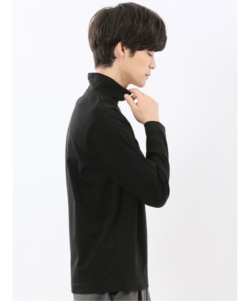 TAKA-Q(タカキュー)の「Tシャツ メンズ 長袖 ストレッチ 綿 コットン 無地 シルケット スムス スロープネック ドレスT(Tシャツ/カットソー・メンズ・ホワイト/ネイビー・S/MEDIUM/LARGE/X-LARGE)」の12枚目の写真