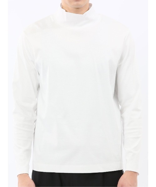 TAKA-Q(タカキュー)の「Tシャツ メンズ 長袖 ストレッチ 綿 コットン 無地 シルケット スムス スロープネック ドレスT(Tシャツ/カットソー・メンズ・ホワイト/ネイビー・S/MEDIUM/LARGE/X-LARGE)」の15枚目の写真