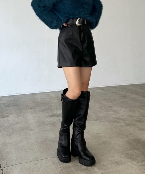 フェイクレザーショートパンツ（その他パンツ）｜PAGEBOY（ページ