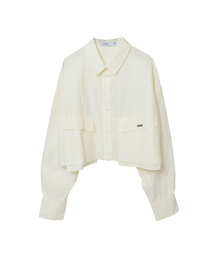 CONVERSE TOKYO | 【HL】EDGE CUT CROPPED SHIRT(シャツ/ブラウス)