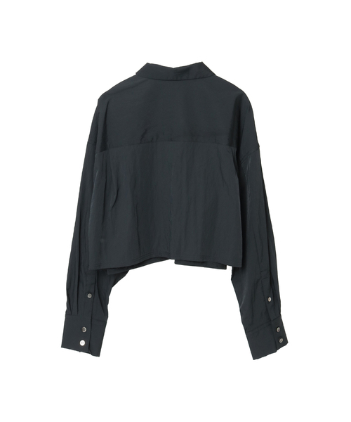 CONVERSE TOKYO(コンバーストウキョウ)の「【HL】EDGE CUT CROPPED SHIRT(シャツ/ブラウス・レディース・サックスブルー/ブラック/ホワイト/カーキ・FREE)」の11枚目の写真