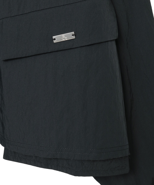 CONVERSE TOKYO(コンバーストウキョウ)の「【HL】EDGE CUT CROPPED SHIRT(シャツ/ブラウス・レディース・サックスブルー/ブラック/ホワイト/カーキ・FREE)」の7枚目の写真