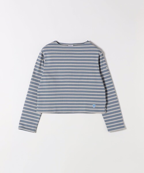 ORCIVAL:〈手洗い可能〉ボートネック ボーダー ロングスリーブ プル