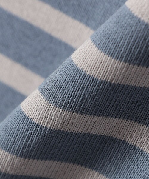 ORCIVAL（オーシバル）の「ORCIVAL:〈手洗い可能〉ボートネック ボーダー ロングスリーブ プルオーバー 25AW（Tシャツ/カットソー・レディース・ライトブルー/ベージュ/ブラウン・ONE SIZE）」の18枚目の写真