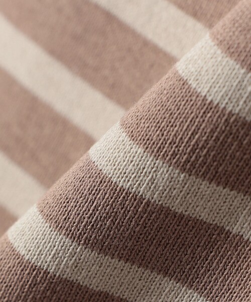 ORCIVAL（オーシバル）の「ORCIVAL:〈手洗い可能〉ボートネック ボーダー ロングスリーブ プルオーバー 25AW（Tシャツ/カットソー・レディース・ライトブルー/ベージュ/ブラウン・ONE SIZE）」の15枚目の写真