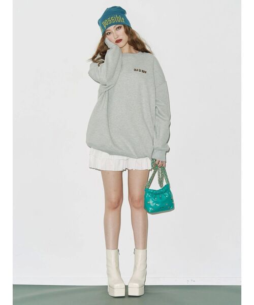 EVRIS（エヴリス）の「ドッキングフリルミニスカート（スカート・レディース・ブラック/ホワイト・SMALL/MEDIUM）」の19枚目の写真