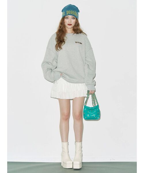 EVRIS（エヴリス）の「ドッキングフリルミニスカート（スカート・レディース・ブラック/ホワイト・SMALL/MEDIUM）」の20枚目の写真