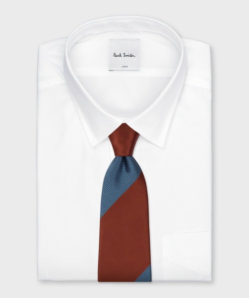 Paul Smith(ポールスミス)の「“Two tone colour” タイ【250024 552MJ】(ネクタイ・メンズ・ダークブルー/ネイビー/マルーン/ブルー・FREE)」の8枚目の写真