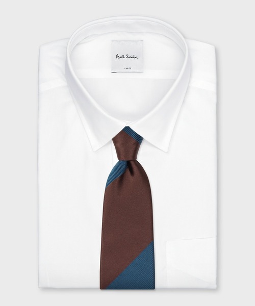 Paul Smith(ポールスミス)の「“Two tone colour” タイ【250024 552MJ】(ネクタイ・メンズ・ダークブルー/ネイビー/マルーン/ブルー・FREE)」の10枚目の写真