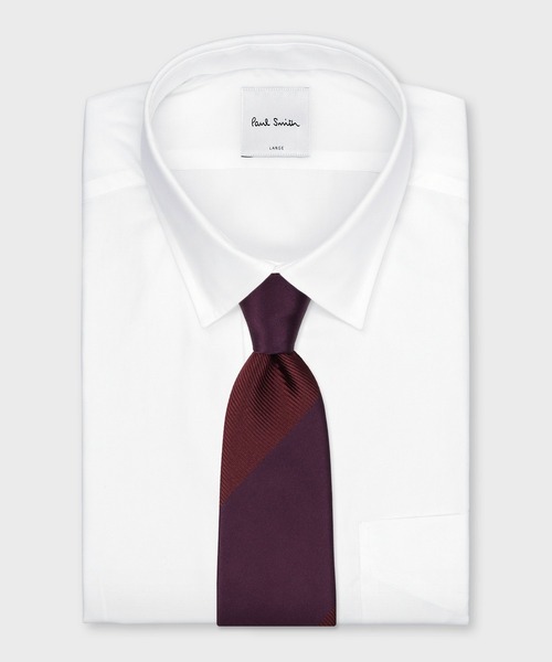 Paul Smith(ポールスミス)の「“Two tone colour” タイ【250024 552MJ】(ネクタイ・メンズ・ダークブルー/ネイビー/マルーン/ブルー・FREE)」の12枚目の写真