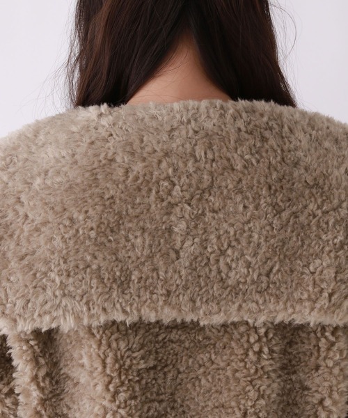 セール】【girly line】セーラ－モコモコジャケット（ダッフルコート