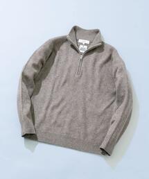 ハーフジップ」に該当するニット/セーター（グレー/灰色系・無地