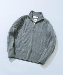 ハーフジップ」に該当するメンズのニット/セーター（グレー/灰色系
