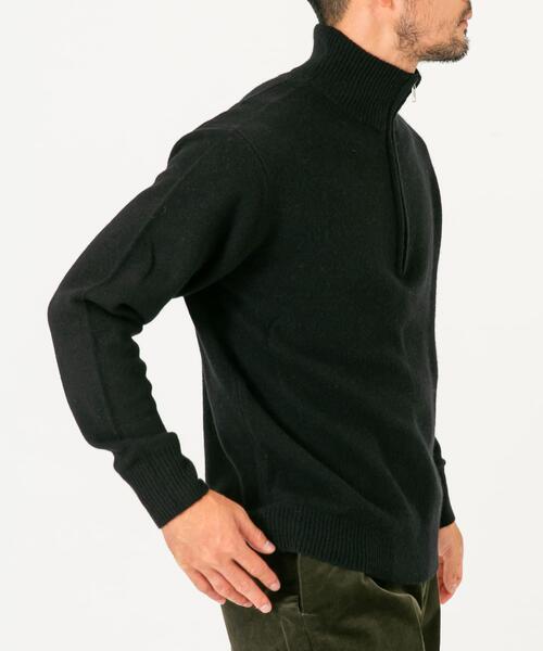 URBAN RESEARCH ROSSO MEN(アーバンリサーチロッソメン)の「『XLサイズあり』ハミルトンラムズウールハーフジップニット(ニット/セーター・メンズ・グレー系その他/グレー/ブラック・X-LARGE/LARGE/MEDIUM)」の5枚目の写真