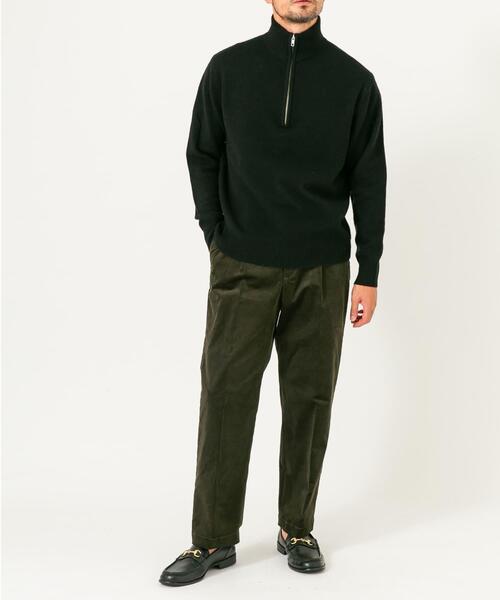 URBAN RESEARCH ROSSO MEN(アーバンリサーチロッソメン)の「『XLサイズあり』ハミルトンラムズウールハーフジップニット(ニット/セーター・メンズ・グレー系その他/グレー/ブラック・X-LARGE/LARGE/MEDIUM)」の7枚目の写真