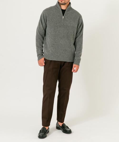 URBAN RESEARCH ROSSO MEN(アーバンリサーチロッソメン)の「『XLサイズあり』ハミルトンラムズウールハーフジップニット(ニット/セーター・メンズ・グレー系その他/グレー/ブラック・X-LARGE/LARGE/MEDIUM)」の17枚目の写真