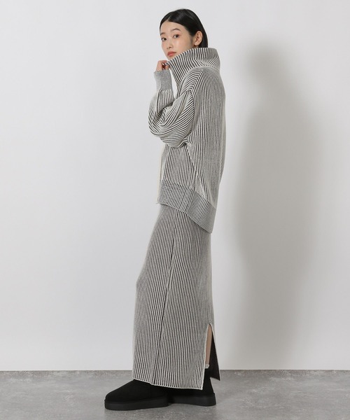 セール】配色ZIPカーディガン / 581264（ニット/セーター）｜LAKOLE