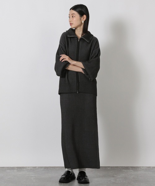 セール】配色ZIPカーディガン / 581264（ニット/セーター）｜LAKOLE