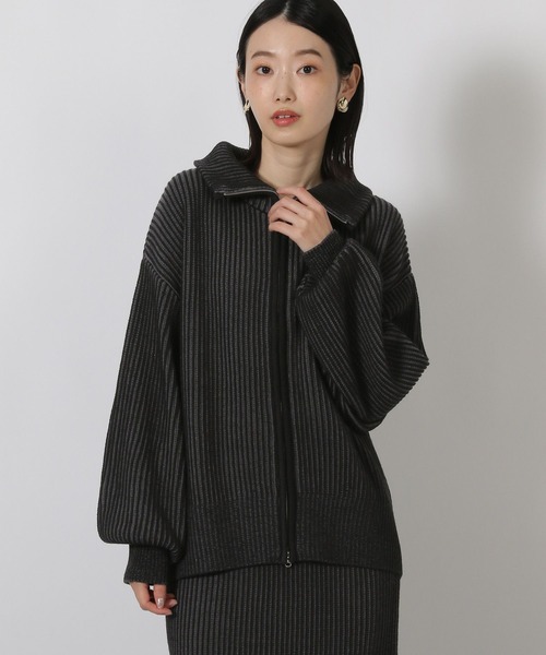 ラル セール】配色ZIPカーディガン / 581264（ニット/セーター）｜LAKOLE