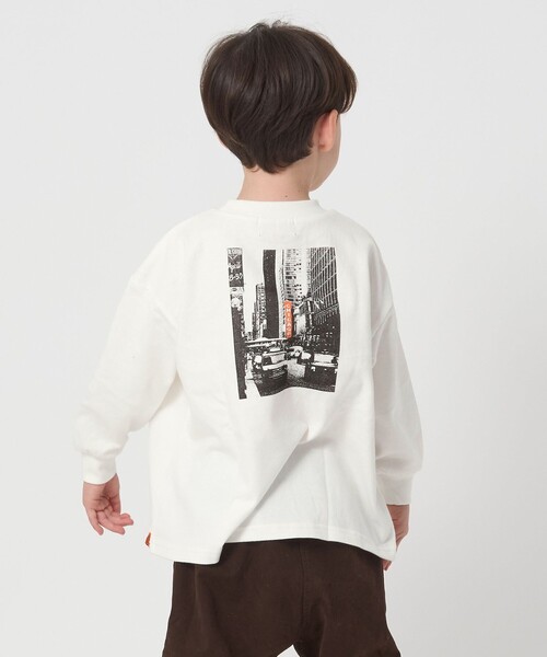 UNIVERSAL OVERALL（ユニバーサルオーバーオール）の「＜UNIVERSAL OVERALL＞フォトプリント プルオーバー / キッズ  100cm-130cm（Tシャツ/カットソー・キッズ・ブラック/ホワイト/ネイビー・XS(100-110cm)/S(120-130cm)）」の4枚目の写真