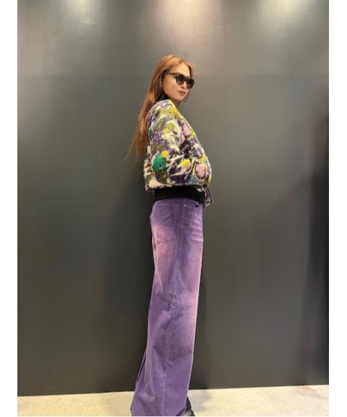 Desigual（デシグアル）の「杢調フラワープリント ニット襟ボンバージャケット ショート丈（その他アウター・レディース・マルチ・XS/S/M/L/XL）」の9枚目の写真