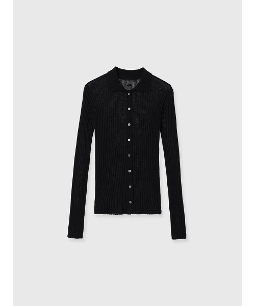 カシミヤ100ニットシャツカーディガン（カーディガン/ボレロ）｜anuans