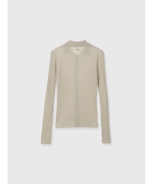 カシミヤ100ニットシャツカーディガン（カーディガン/ボレロ）｜anuans