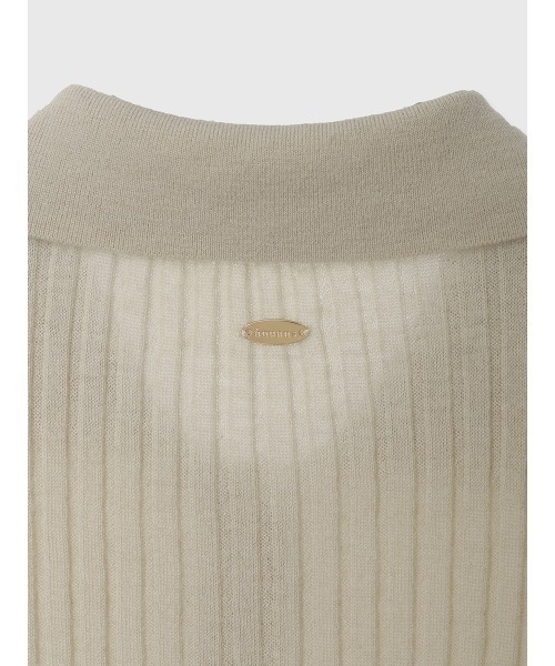 カシミヤ100ニットシャツカーディガン（カーディガン/ボレロ）｜anuans