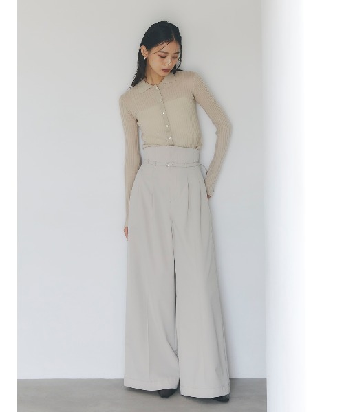 anuans カシミヤカーディガン アニュアンス anuans カシミヤ100ニットシャツカーディガン （GREY