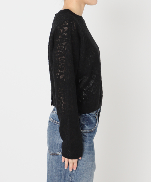 Spick & Span(スピックアンドスパン)の「《手洗い可》2WAYレースジャガードニット(ニット/セーター・レディース・ブラック/ホワイト・FREE)」の21枚目の写真