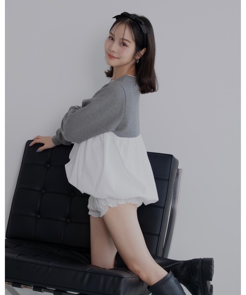 jumelle(ジュメロ)の「ペプラムプルオーバー(Tシャツ/カットソー・レディース・ベージュ/グレー・FREE)」の20枚目の写真