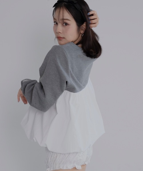 jumelle(ジュメロ)の「ペプラムプルオーバー(Tシャツ/カットソー・レディース・ベージュ/グレー・FREE)」の15枚目の写真