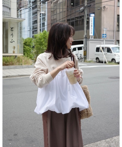 ペプラムプルオーバー（Tシャツ/カットソー）｜JUMELLE（ジュメロ）の