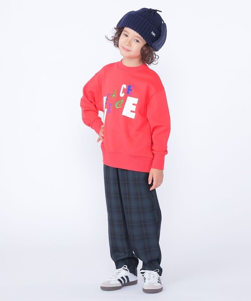 ARCH & LINE（アーチアンドライン）の「【SHIPS KIDS別注】ARCH＆LINE:100～130cm / グラフィック スウェット（スウェット・キッズ・レッド系/ダークグレー・100/110/120/130）」の3枚目の写真