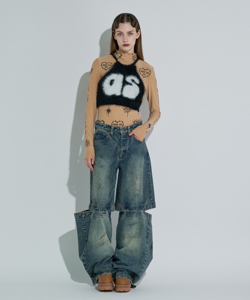 ANNA SUI NYC（アナ スイ エヌ ワイ シー）の「ニットホルターネックキャミ（キャミソール・レディース・ブラック/ブルー/パープル・FREE）」の7枚目の写真