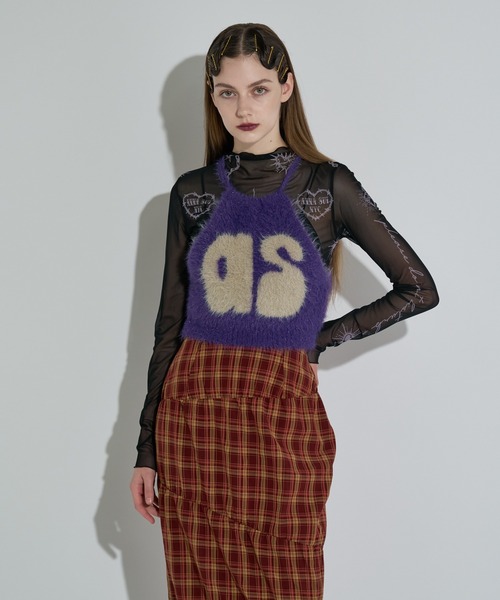 ANNA SUI NYC（アナ スイ エヌ ワイ シー）の「ニットホルターネックキャミ（キャミソール・レディース・ブラック/ブルー/パープル・FREE）」の18枚目の写真