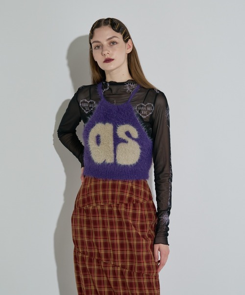 ANNA SUI NYC（アナ スイ エヌ ワイ シー）の「ニットホルターネックキャミ（キャミソール・レディース・ブラック/ブルー/パープル・FREE）」の20枚目の写真