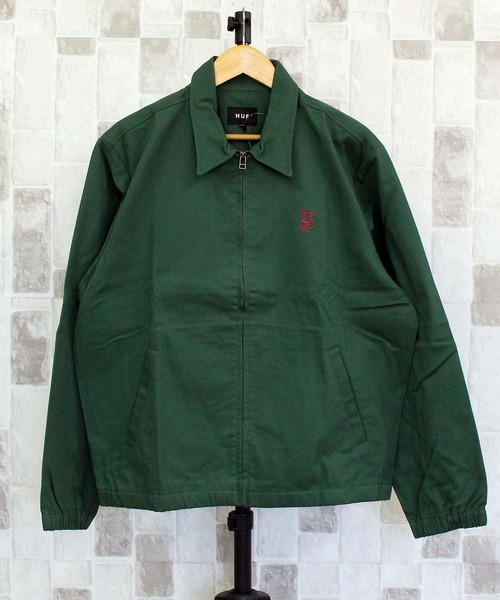 HUF（ハフ）の「HUF SET メガブラスト ショップジャケット MEGABLAST SHOP JACKET（ブルゾン・メンズ・ブラック/ベージュ/グリーン・XL/L/M）」の3枚目の写真