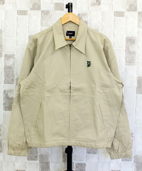 HUF（ハフ）の「HUF SET メガブラスト ショップジャケット MEGABLAST SHOP JACKET（ブルゾン・メンズ・ブラック/ベージュ/グリーン・XL/L/M）」の7枚目の写真