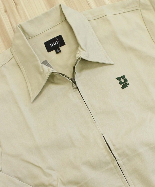 HUF（ハフ）の「HUF SET メガブラスト ショップジャケット MEGABLAST SHOP JACKET（ブルゾン・メンズ・ブラック/ベージュ/グリーン・XL/L/M）」の8枚目の写真